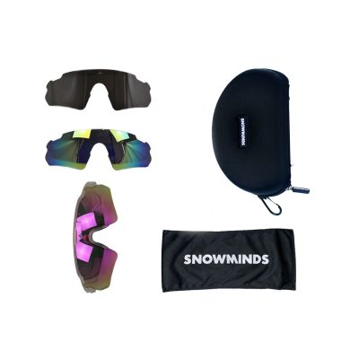 The Ice Breaker Sports Glasses incl 3 Lenses + Case - Transparent - Unisex